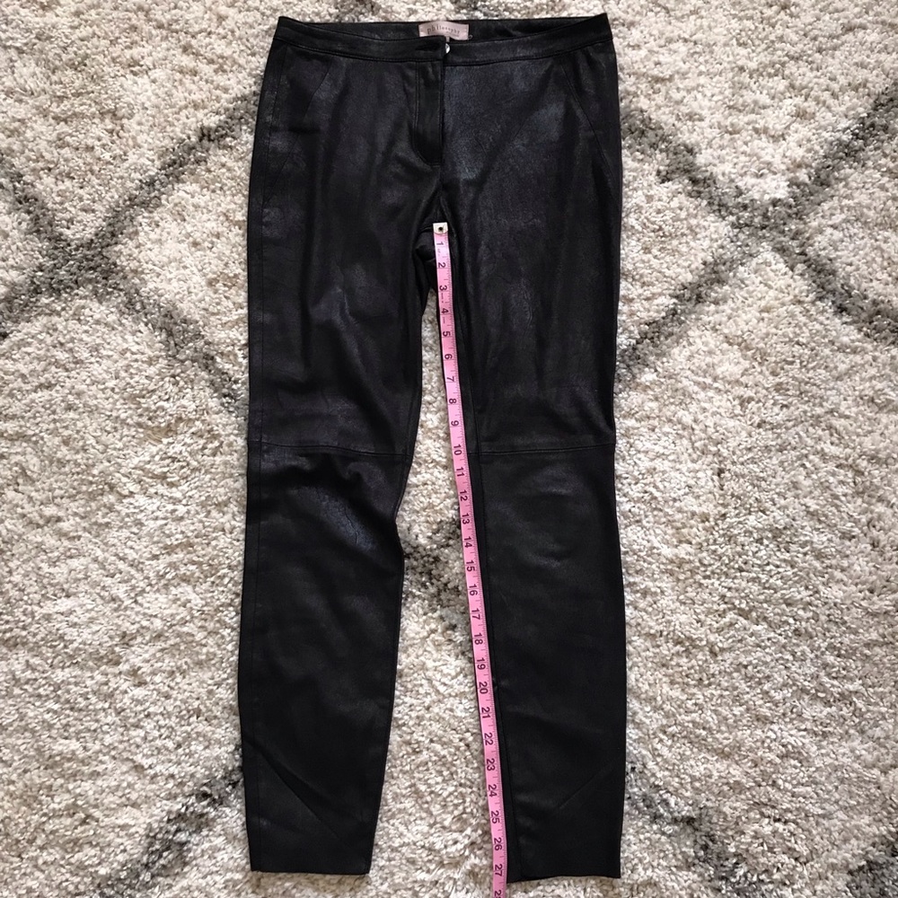 Faux leather pants